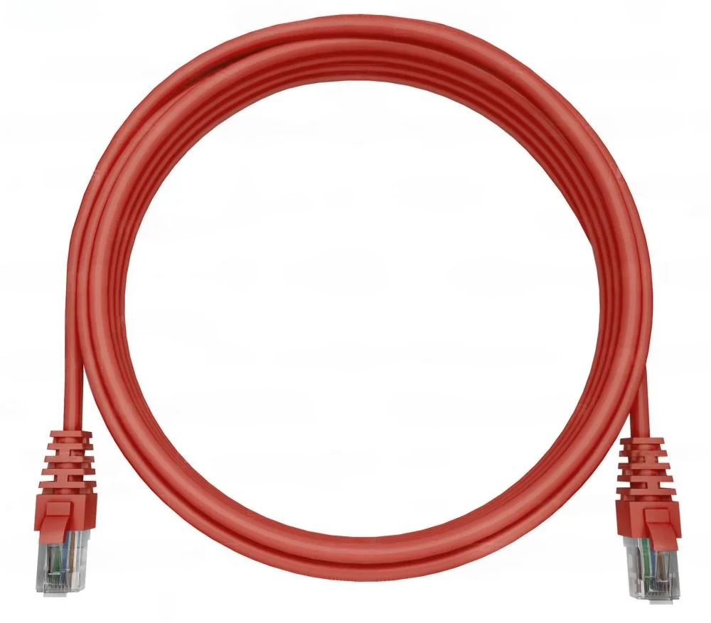 Патч-корд NTSS NTSS-PC-UTP-RJ45-5e-0.3-LSZH-RD, UTP кат.5e, 0.3 м, красный