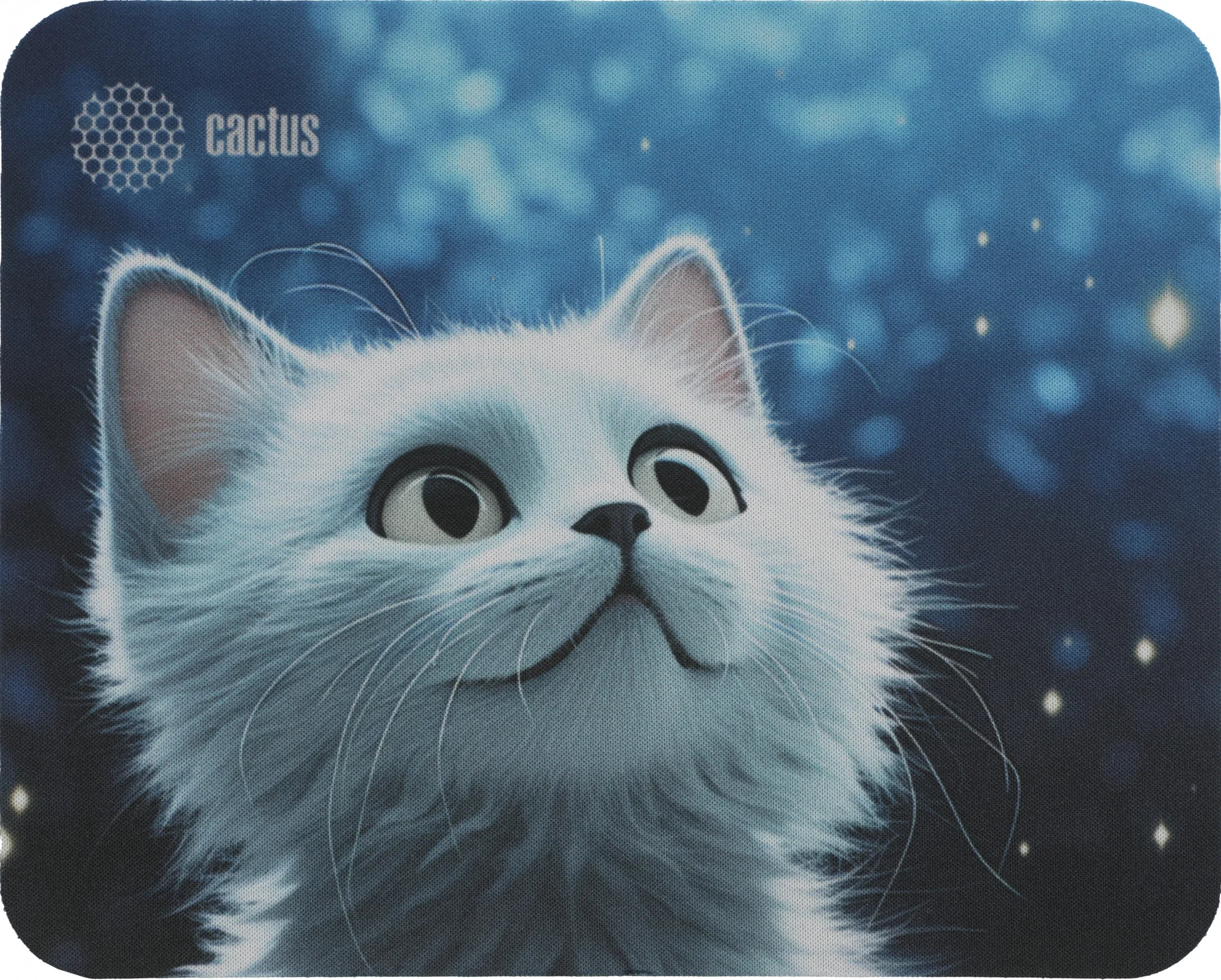 Коврик для мыши Cactus White Cat CS-MPC-P06XS, 220×180×2 мм, ткань