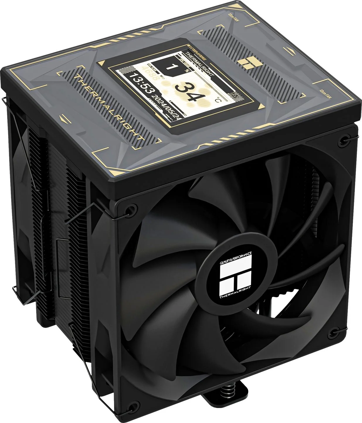 Кулер THERMALRIGHT BA120-VISION-BL, башенный, 2×120 мм PWM, 6 тепловых трубок