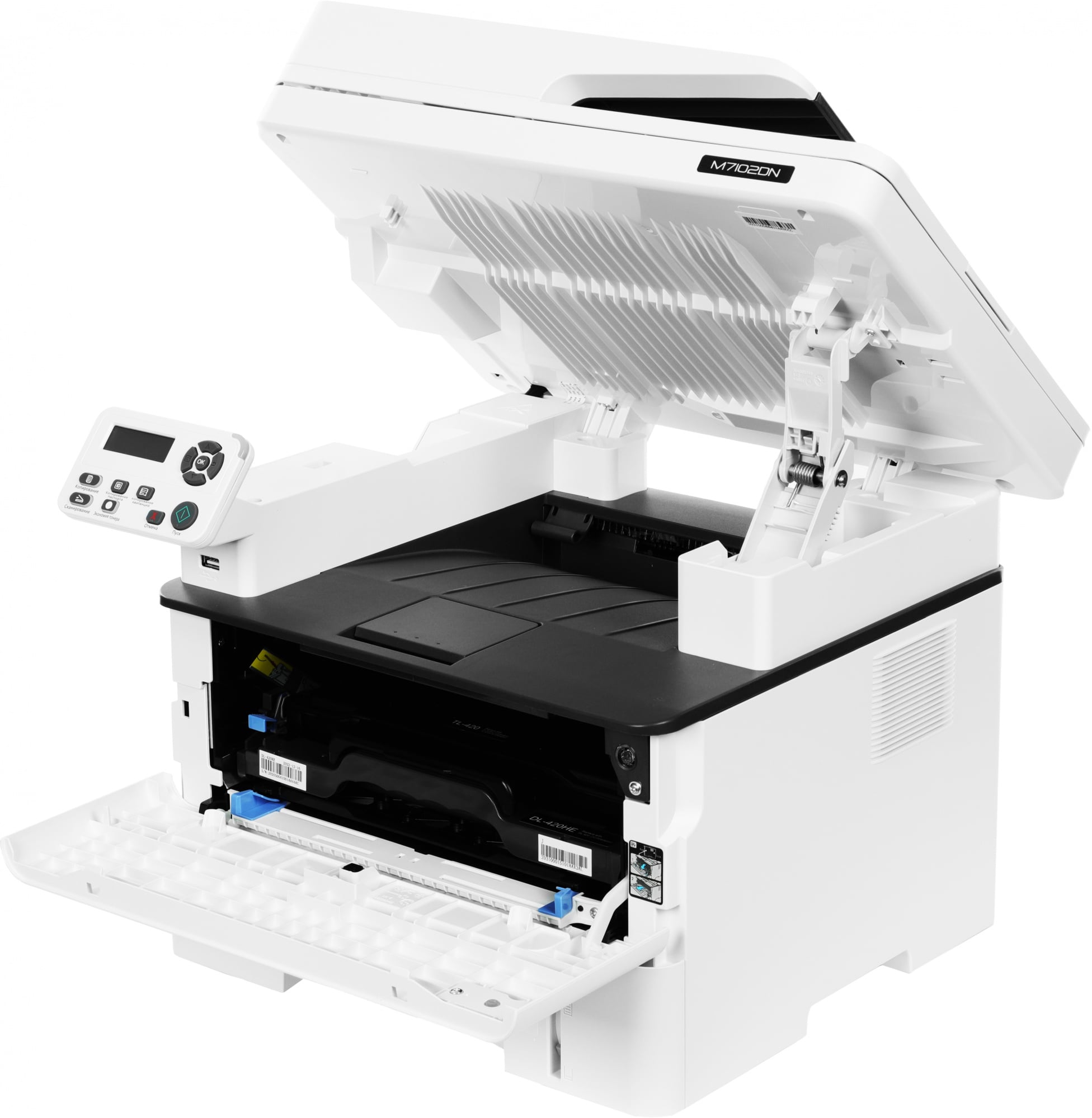 МФУ Pantum M7102DN, лазерное ч/б, A4, 33 стр/мин, дуплекс, ADF 50, USB/LAN