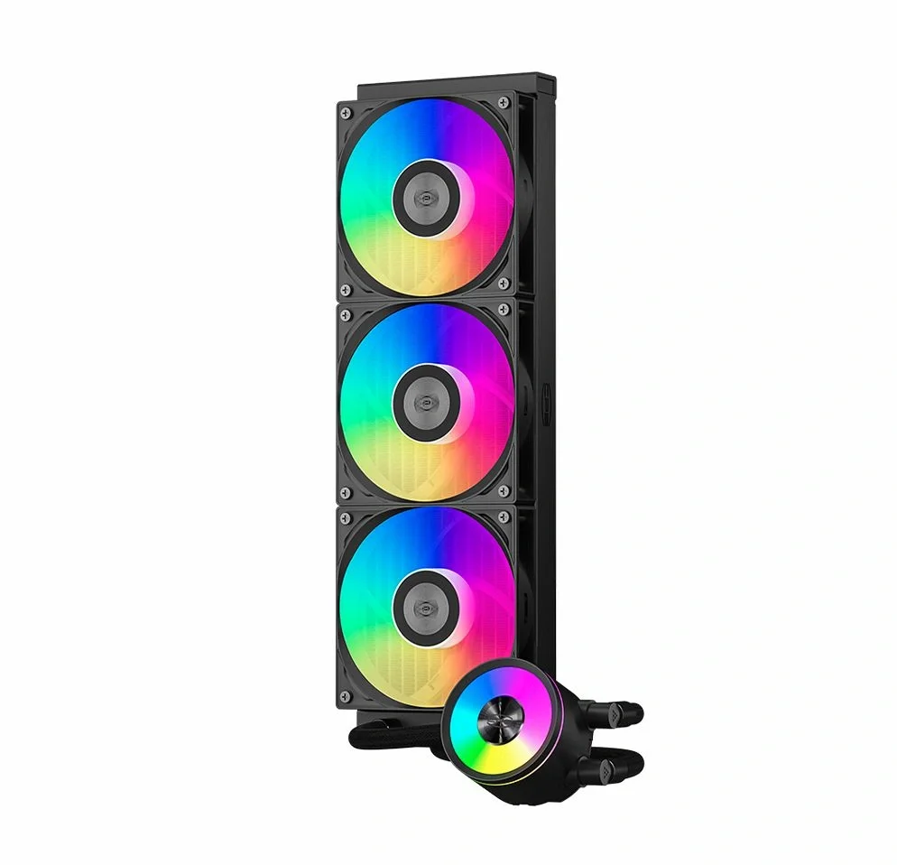 Система охлаждения PCCOOLER DA360 Pro ARGB, 360 мм, 3×120 мм, TDP 300 Вт, черная