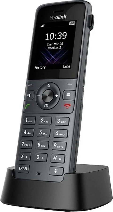 Трубка DECT Yealink W74H, экран 1.8", Bluetooth, виброоповещение
