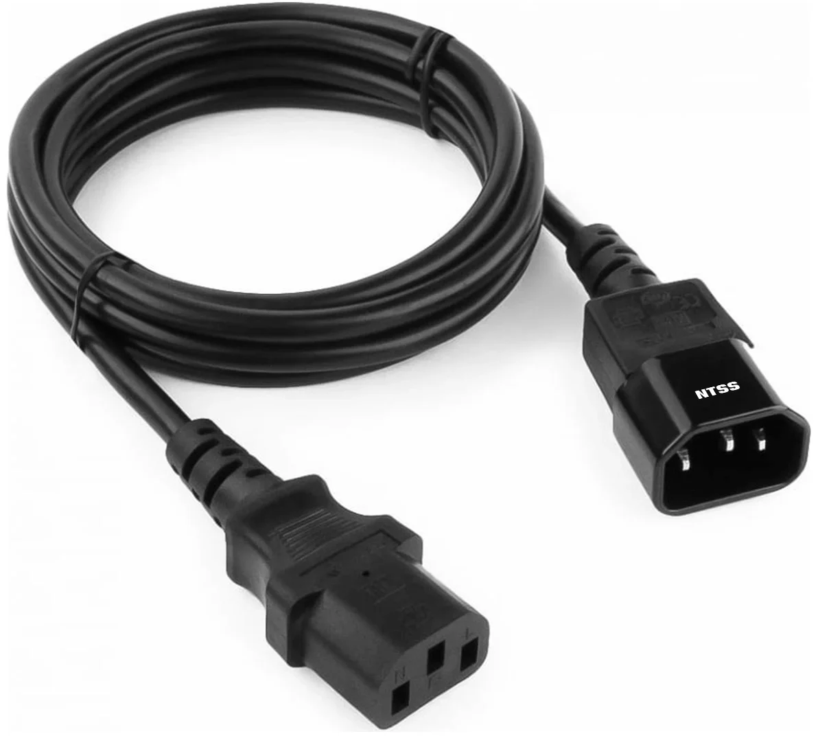 Шнур питания NTSS NTSS-PC13144, IEC C13–C14, 3×1,0 мм², 1,8 м, 10 А
