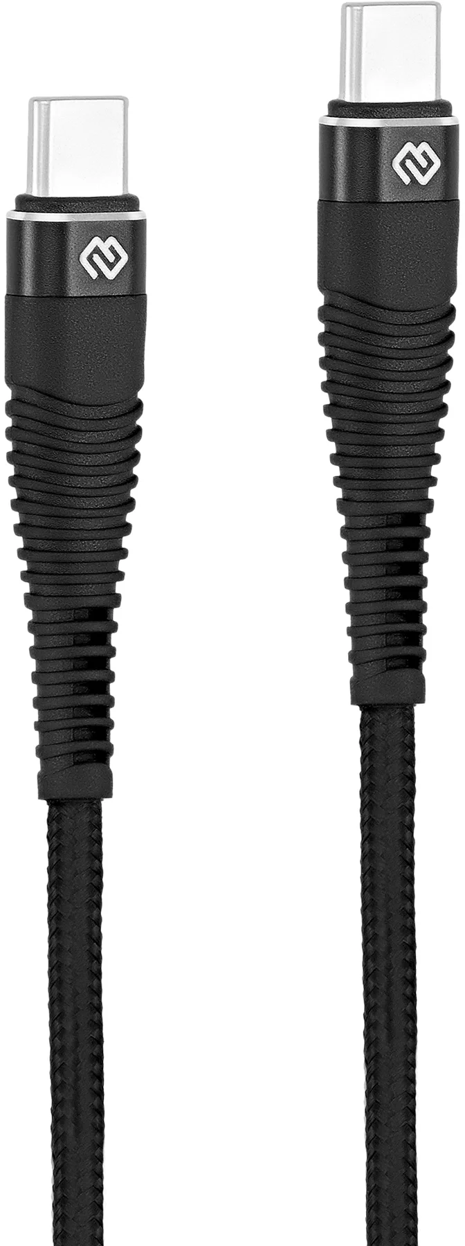 Кабель Digma DG-USBС-C-2M-100W, USB Type-C (m) — USB Type-C (m), 2 м, 5 А, черный