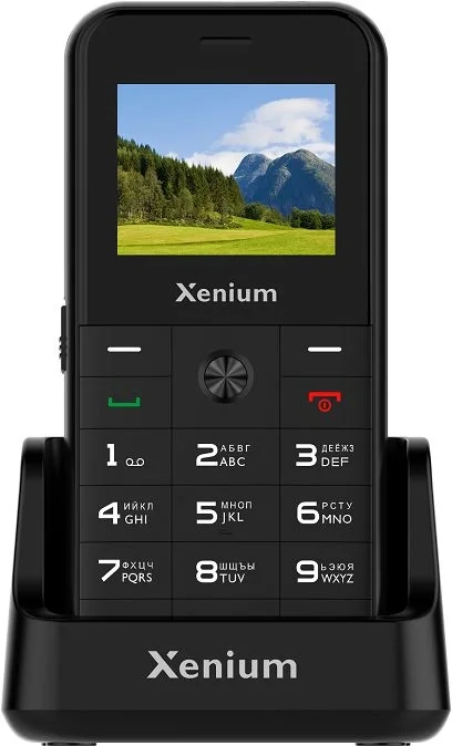 Мобильный телефон XENIUM CTX718BK/00, 2 SIM, 1.77", 160x128, GSM