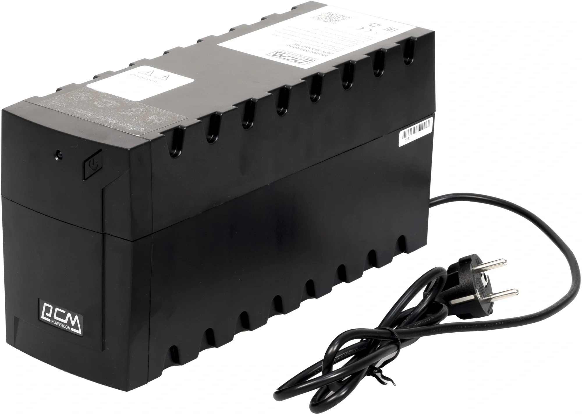 ИБП Powercom RPT-600AP SE, 600 ВА, 360 Вт, 2×Schuko, USB
