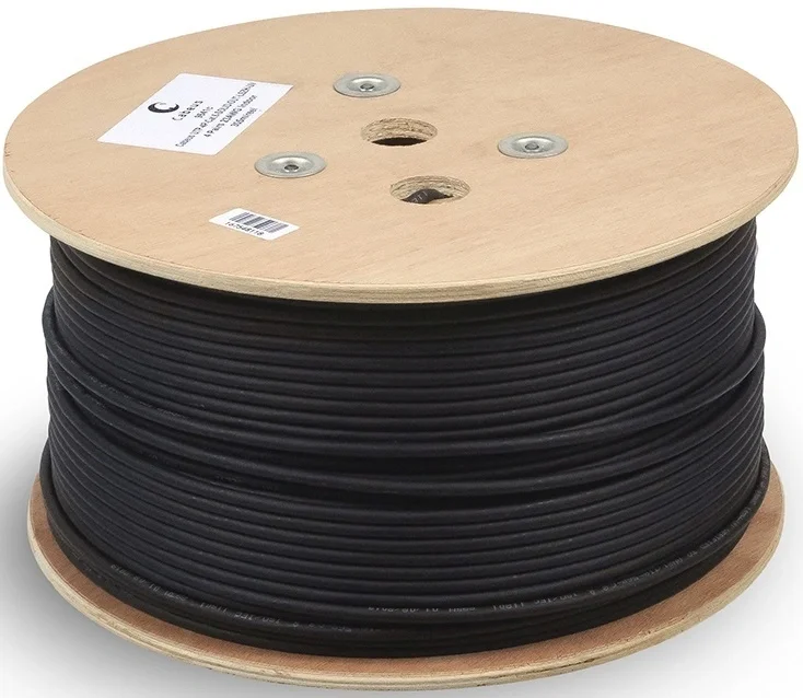 Кабель Cabeus STP-4P-Cat.6a-SOLID-OUT-LSZH-UV, U/FTP кат.6a, 4 пары, 23 AWG, 305 м