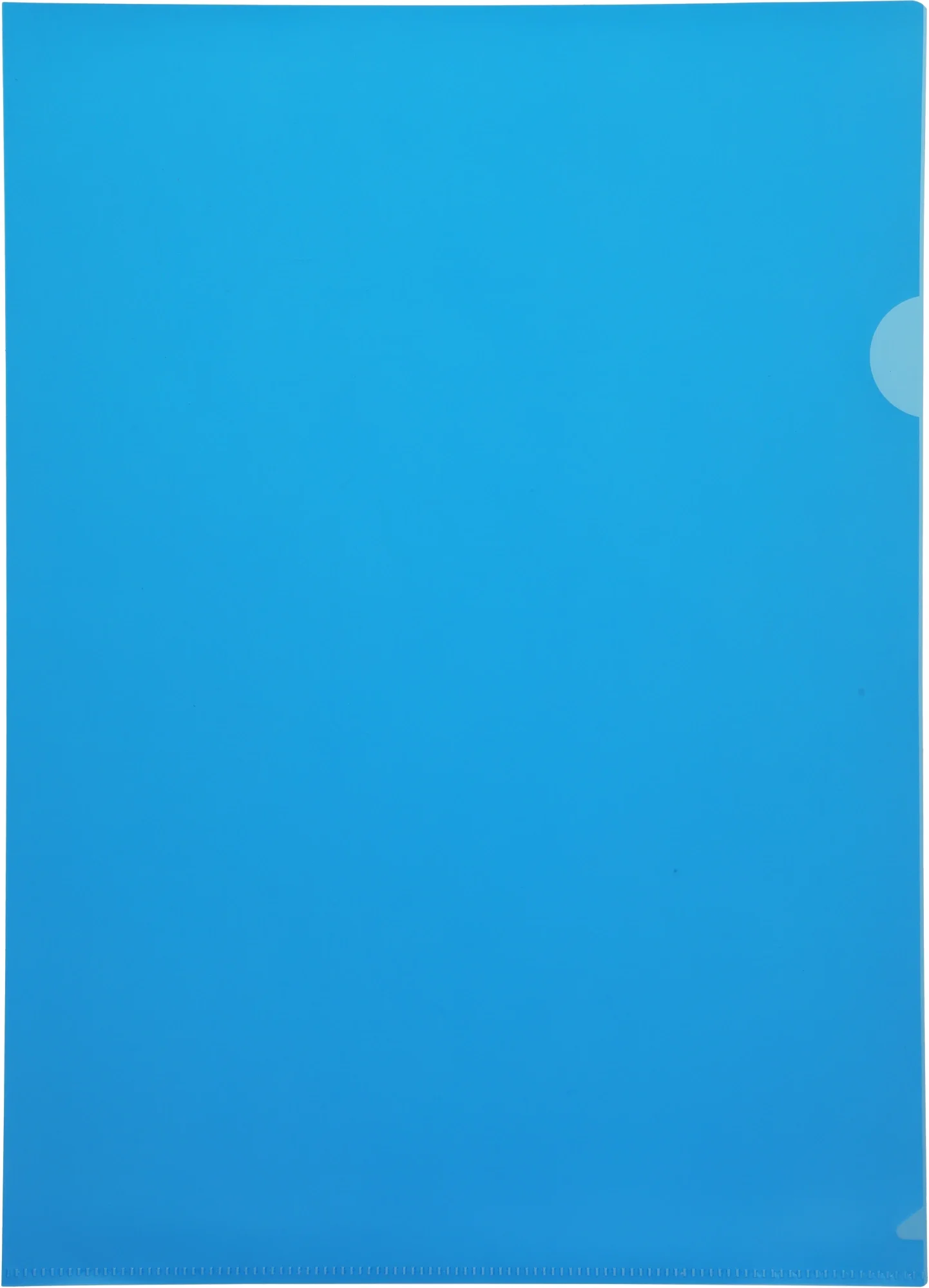 Папка-уголок Бюрократ E310/1BLU, A4, пластик 0.18 мм, синий