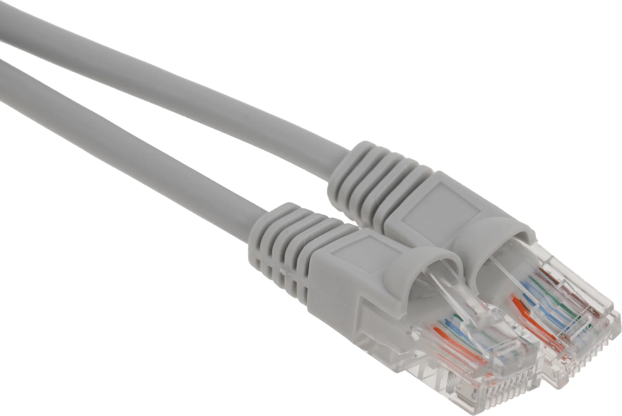Патч-корд Buro UTP-5E-2M-G-LSZH, UTP кат.5E, 2 м, RJ-45 (m)–RJ-45 (m), серый