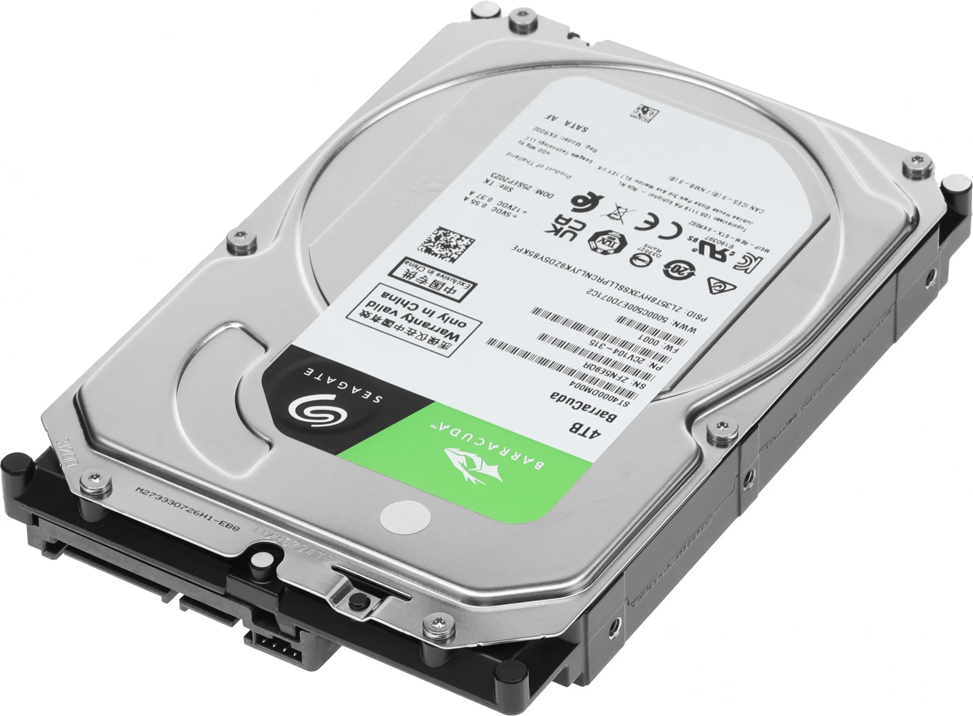 Жесткий диск Seagate ST4000DM004, 4TB, SATA III, 5400rpm, 3.5"