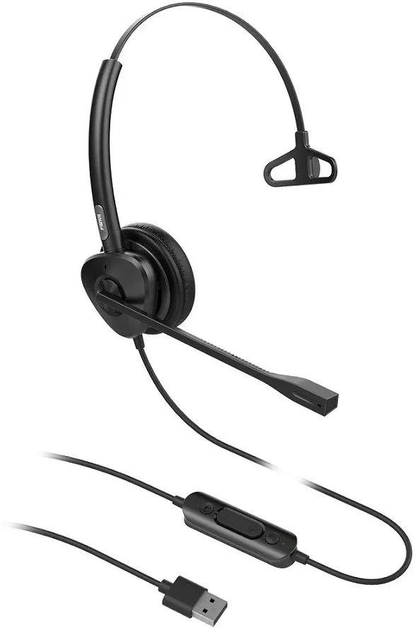Гарнитура FANVIL HT301-U, USB, моно, всенаправленный микрофон, 73 г