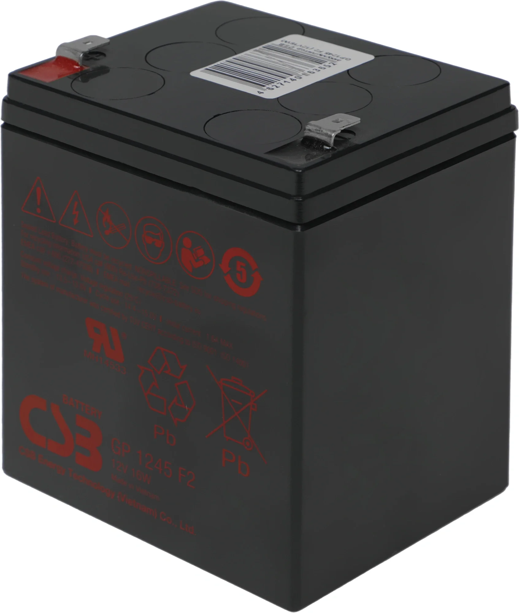 Аккумулятор CSB GP1245F2, 12В, 12V16W