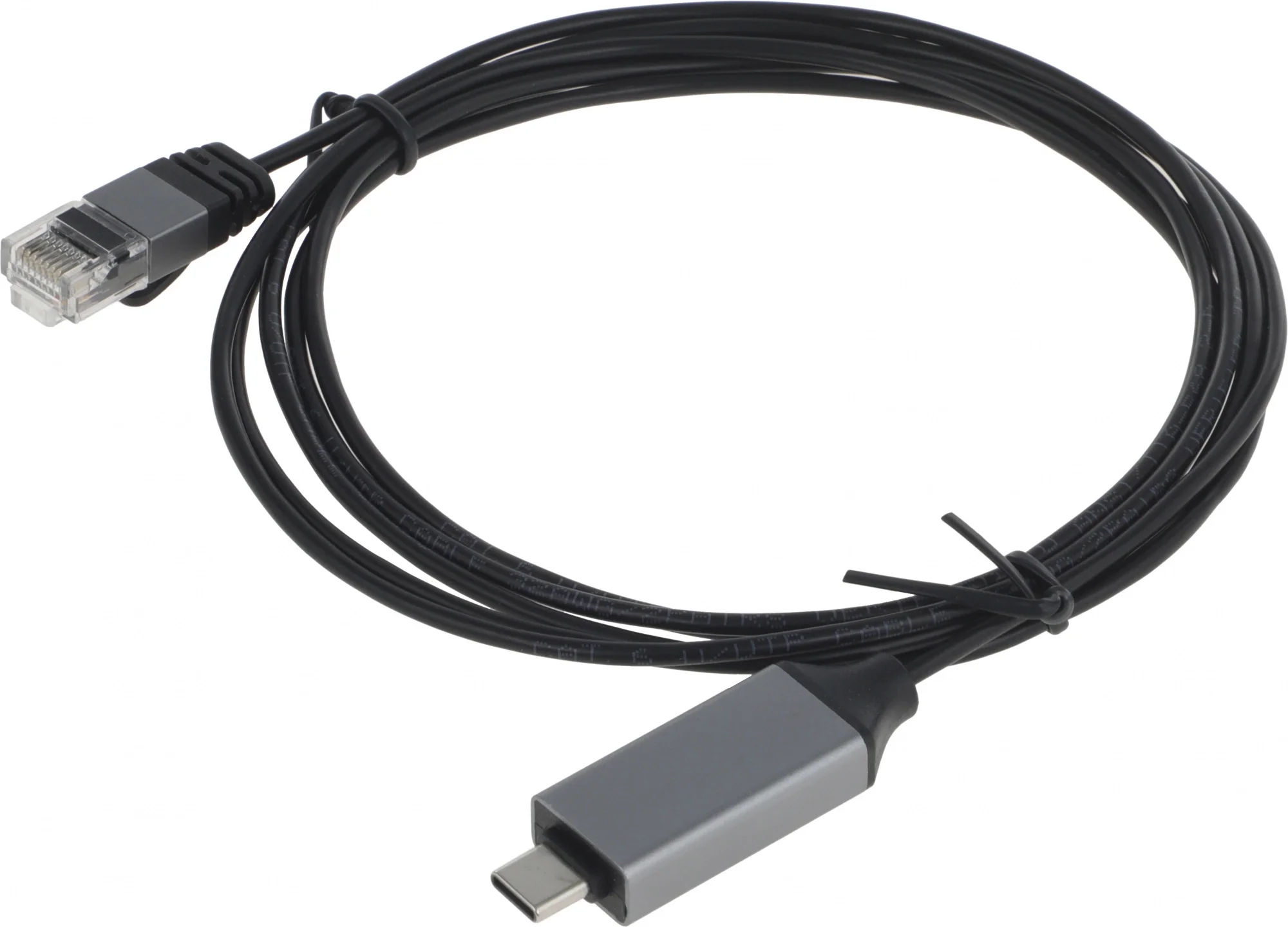 Кабель Buro BU-USB-C-LAN100-2m, USB Type-C — RJ-45, 2 м, 100 Мбит/с