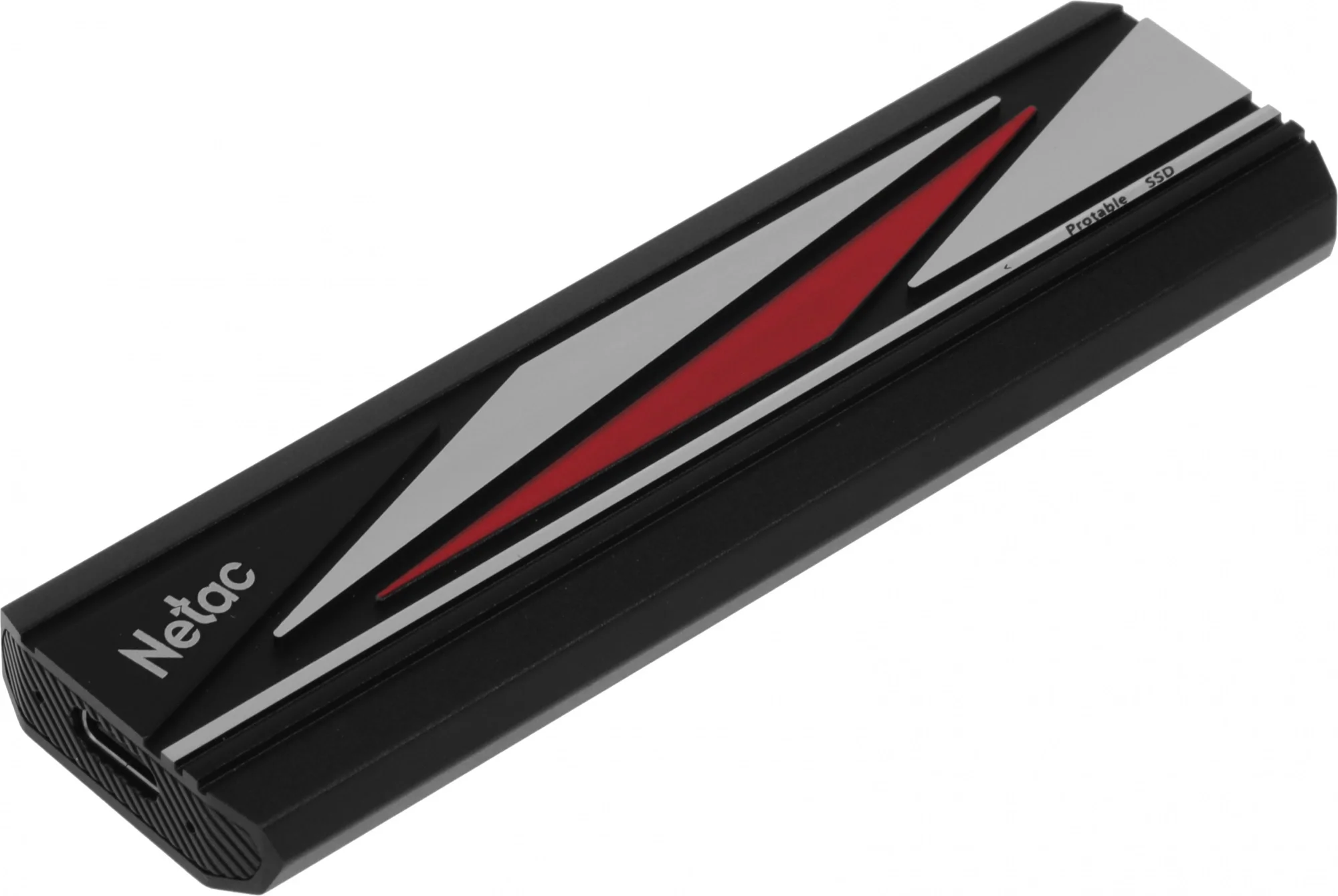 Внешний SSD Netac ZX20L NT01ZX20L-001T-32BK, 1 ТБ, USB 3.2 Gen 2x2 Type-C, 2000/1800 МБ/с