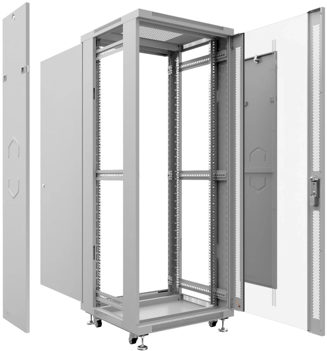 Шкаф Cabeus SH-05C-12U60/60, 12U, 600×600 мм, серый