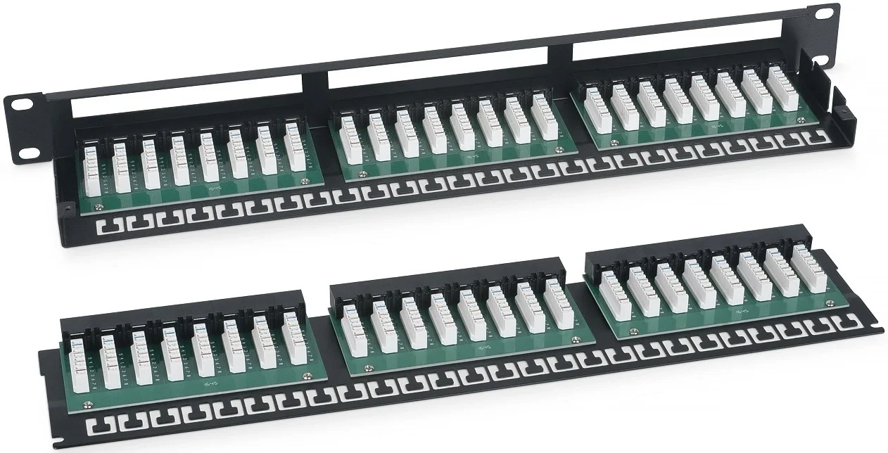 Патч-панель Cabeus PLHD-48-Cat.5e-Dual, 48×RJ45, Cat.5e, 1U