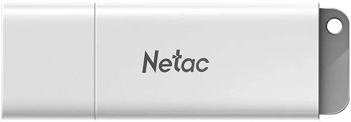 Флешка USB Netac U185 32 ГБ, USB 3.2, белая, с LED-индикатором