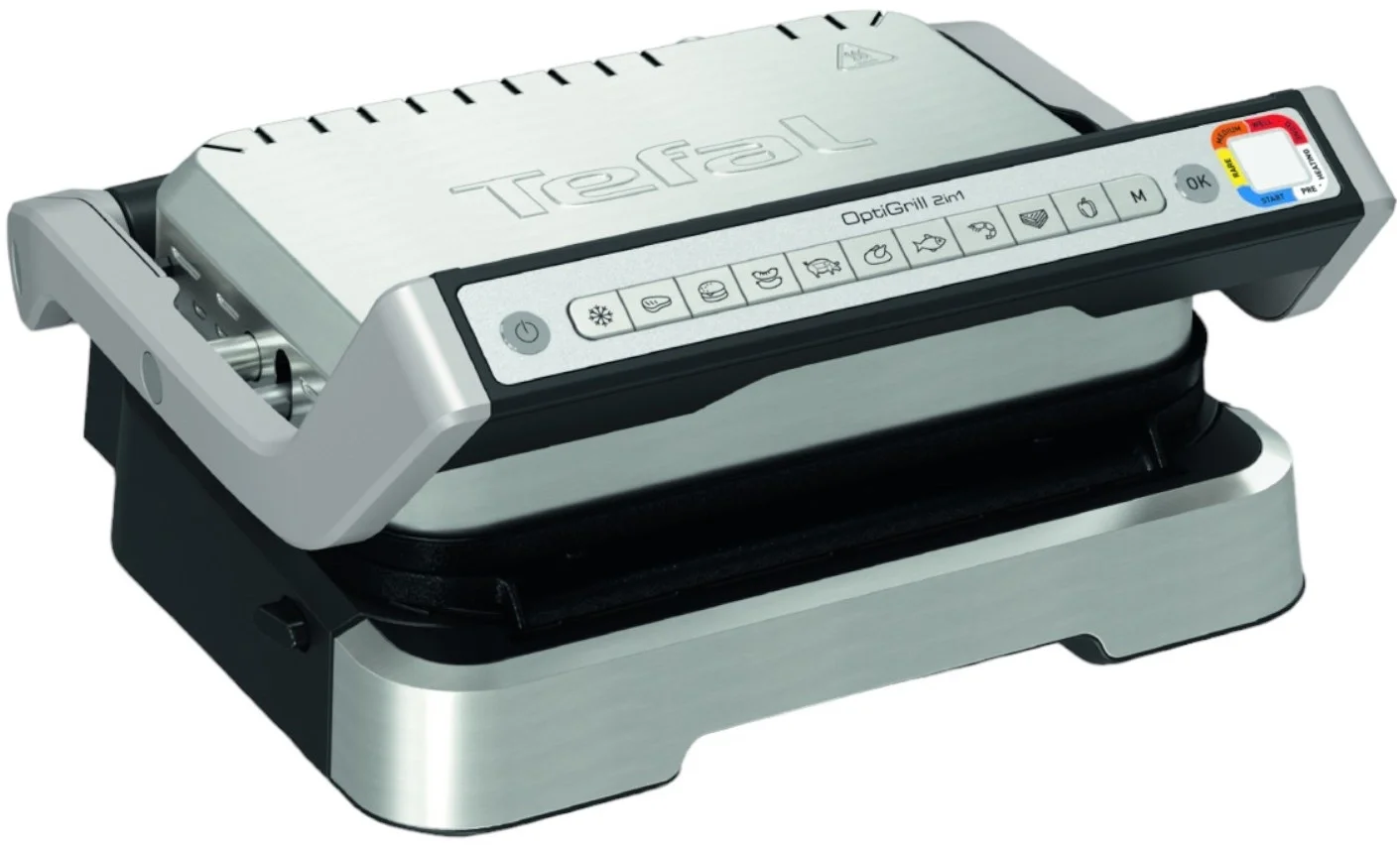 Электрогриль Tefal Optigrill GC772D30, 2100 Вт, 9 программ, серебристый