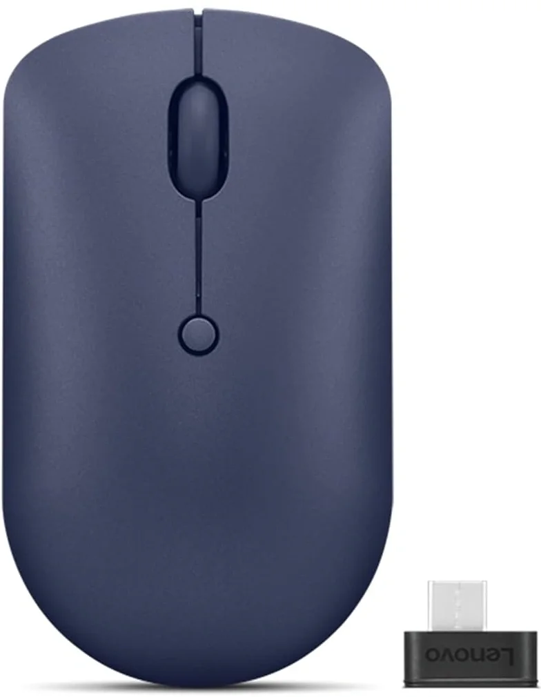 Мышь Lenovo 540 USB-C Wireless Compact, 2400 dpi, 4 кнопки, тёмно-синяя