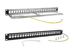 Патч-панель Lanmaster TWT-PP24OK-STP, наборная, 19" 1U, 24×RJ45 FTP
