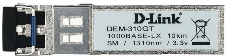 Трансивер D-Link 310GT/A1A, SFP, 1000Base-LX, одномод, до 10 км, Duplex LC