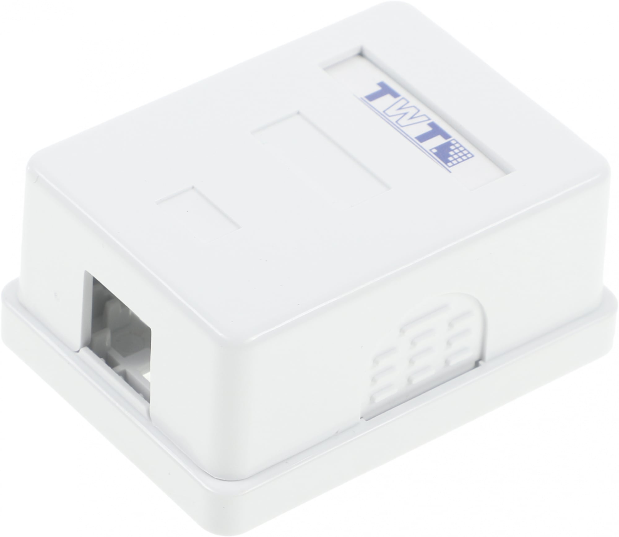 Коробка Lanmaster TWT-SA1-WH настенная, 1 порт Keystone, ПВХ, белая
