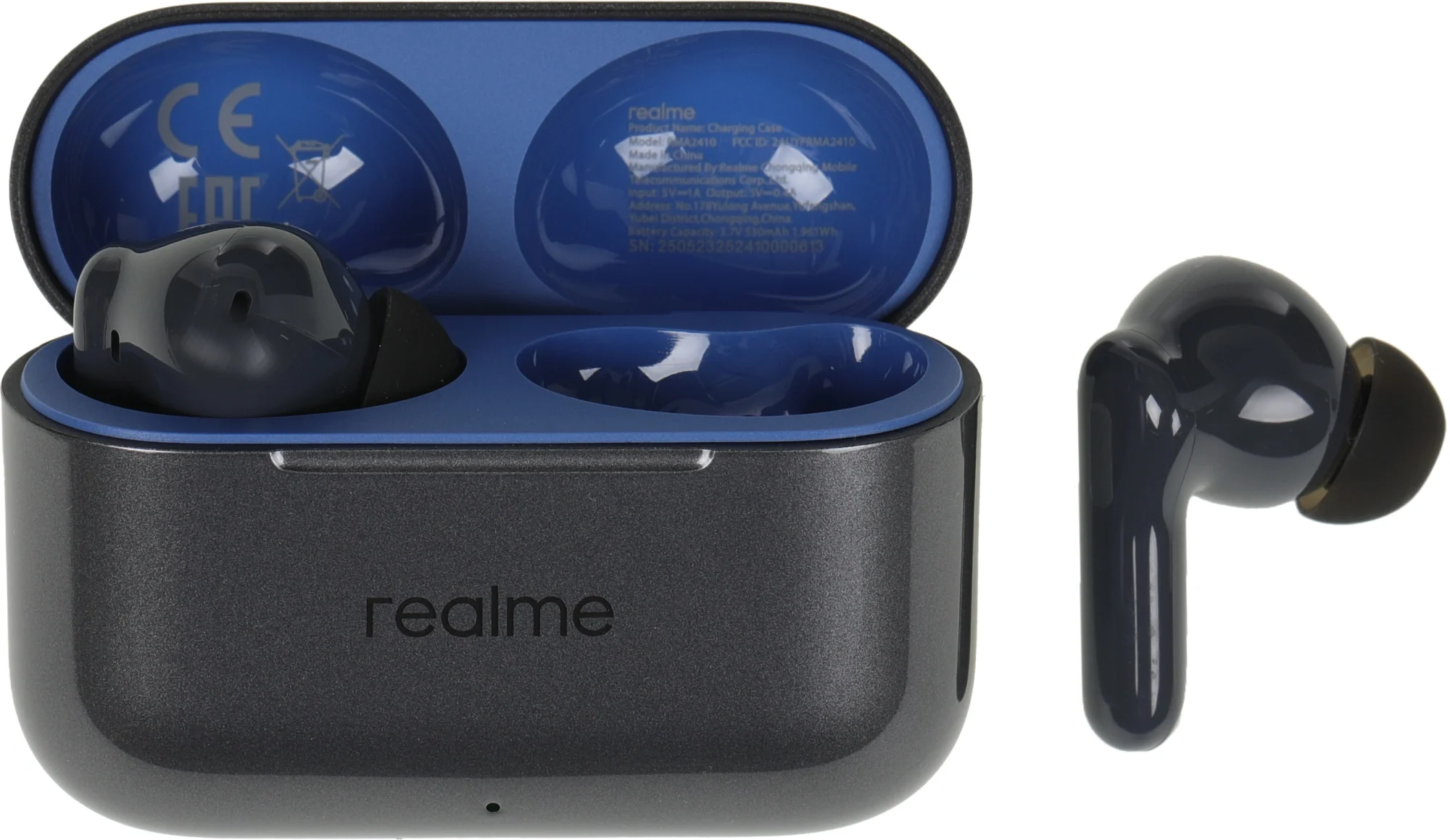Наушники Realme 6941764462069, Buds T200, TWS, Bluetooth 5.4, шумоподавление