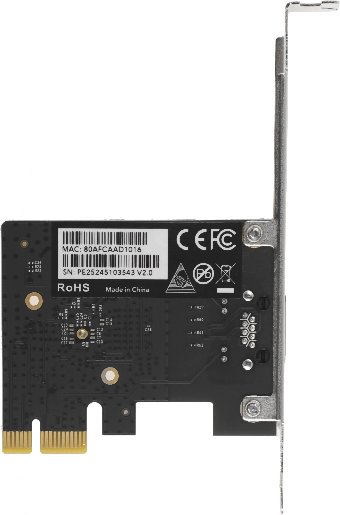 Сетевая карта Cudy PE25, PCI Express, 2.5G Ethernet, Realtek RTL8125BG
