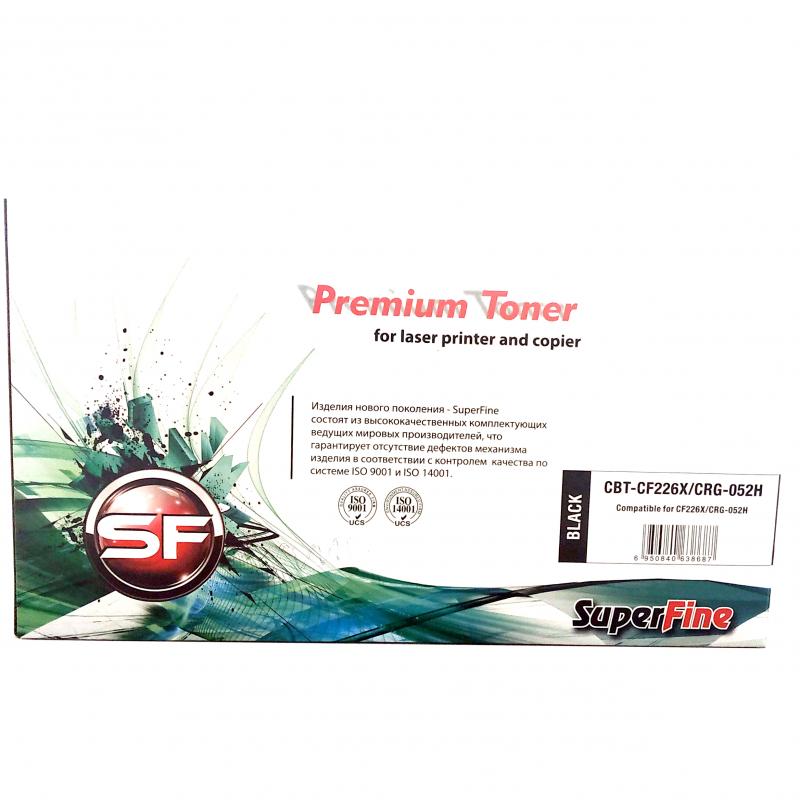 Тонерный картридж SuperFine SF-CF226X/052H, HP CF226X/CRG052H, 9K