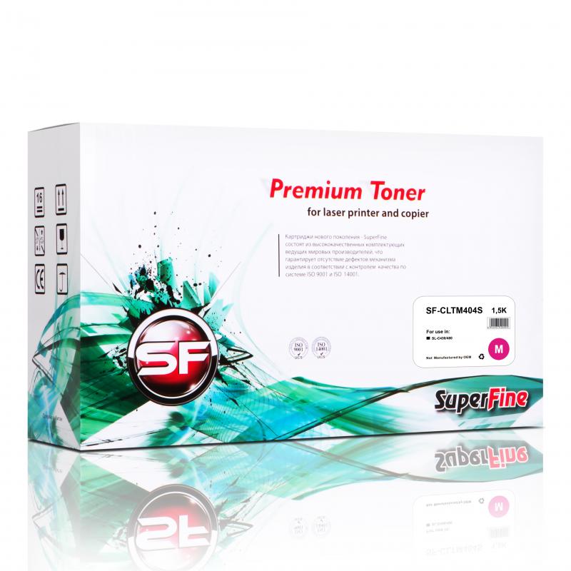 Картридж SuperFine SF-CLTM404S, для Samsung SL-C430/480, пурпурный, 1K