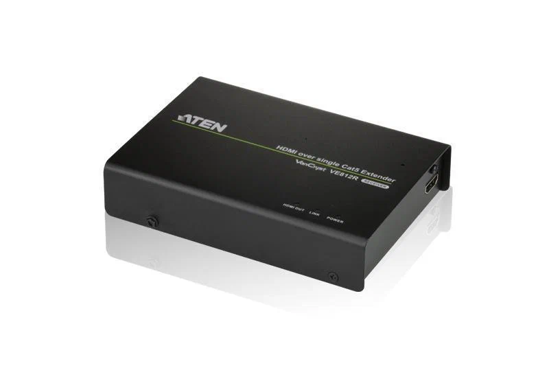 Удлинитель-приёмник ATEN VE812R-AT-G, HDMI HDBaseT, до 100 м, 4K, HDCP 2.2