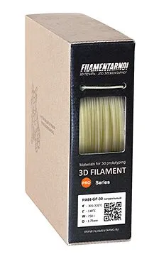Пластик для 3D-принтера Filamentarno PA66 GF-30, 1,75 мм, 750 г, натуральный