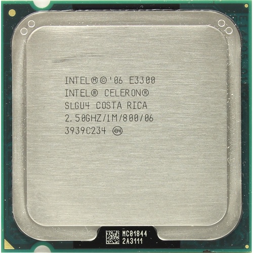 Процессор Intel Celeron E3300, 2 ядра, 2.5 ГГц, LGA 775, 65 Вт