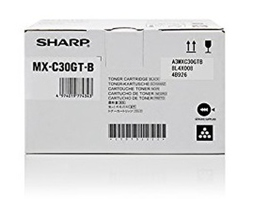 Тонер-картридж Sharp MX-C30GTB, черный, 6000 страниц