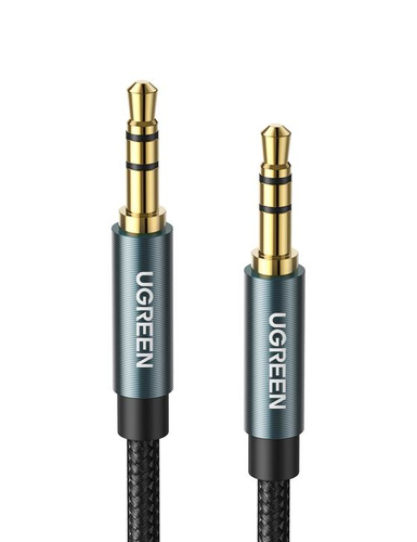 Аудиокабель UGREEN AV112-10685, 3,5 мм — 3,5 мм, 1 м, нейлон, синий