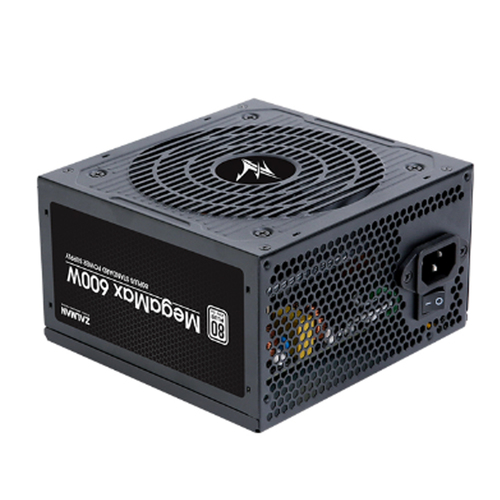 Блок питания ZALMAN ZM600-TXII MegaMax V2, 600 Вт, ATX, 80 PLUS, APFC, 120 мм