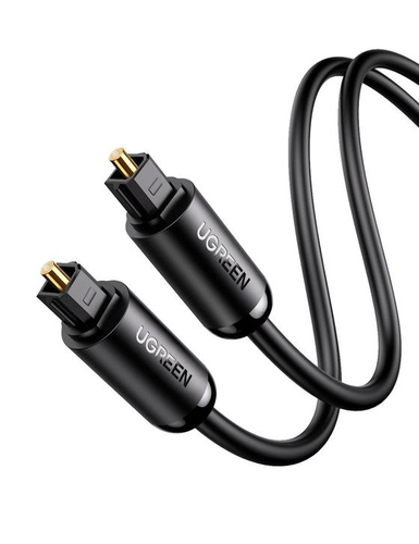Аудиокабель Ugreen AV122 70891, Toslink-Toslink, 1,5 м, серый