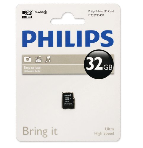 Карта памяти Philips FM32MD45K/97, microSDHC, 32 ГБ, Class 10