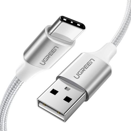 Кабель UGREEN US288 60133, USB-A 2.0 — USB-C, 2 м, белый
