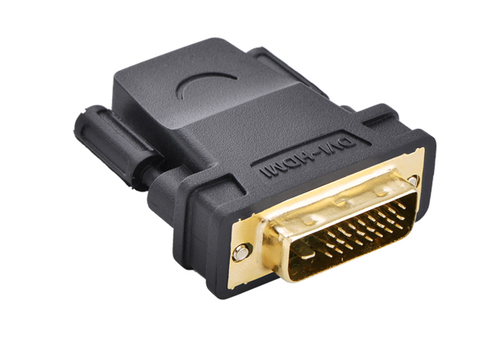 Адаптер Ugreen 20124, DVI 24+1 (male) — HDMI (female), чёрный