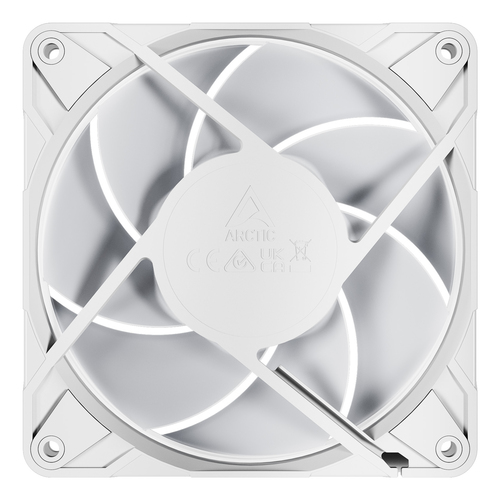 Вентилятор ARCTIC P12 Pro A-RGB, 120×120×25 мм, 600–3000 об/мин, 4-pin PWM, белый