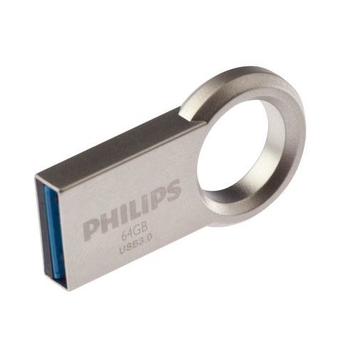 USB-флеш-накопитель Philips FM64FD145B/97, 64 ГБ, USB-A + USB-C, металл