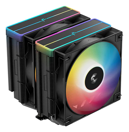 Кулер DeepCool AG620 Bk V2 ARGB, 2×120 мм, 6 тепловых трубок, AM5/AM4/1200/1700/1851