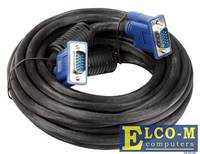 Кабель VCOM VVG6448-5M, VGA (M-M), 5м, 2 фильтра