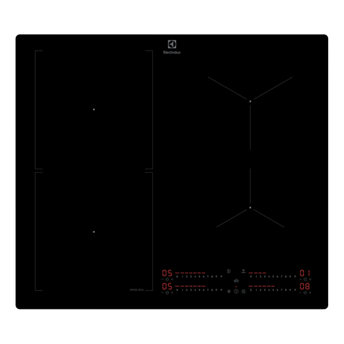 Варочная поверхность Electrolux KIS62453I, индукционная, 4 зоны, 7350 Вт, 60 см