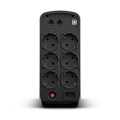 ИБП CyberPower CP900EPFCLCD, Line-Interactive, 900 ВА/540 Вт, 6 розеток Schuko, USB, RJ11/RJ45, LCD