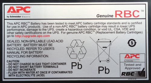 Батарея для ИБП APC RBC7, 12 В 17 А·ч, VRLA, сборка 2 шт, 11,7 кг