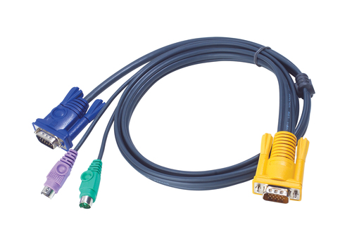 Кабель KVM ATEN 2L-5206P, PS/2+VGA, 6м