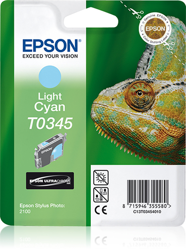 Картридж Epson C13T03454010, светло-голубой