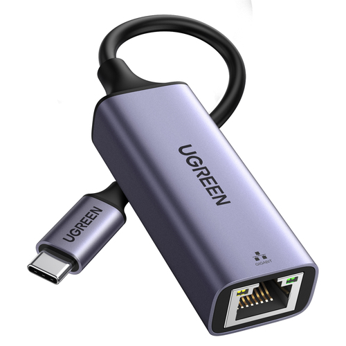Сетевая карта UGREEN CM199-50737, USB Type-A/Type-C, 1×RJ-45, 1 Гбит/с